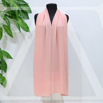 طرحة كريب شيفون ساده ٢ متر - KRP1104