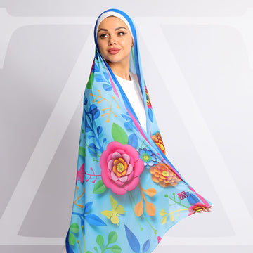طرحة شيفون ديجيتال ٢متر *٧٠سم - SC8008