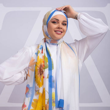 طرحة شيفون ديجيتال ٢متر *٧٠سم - SC8459