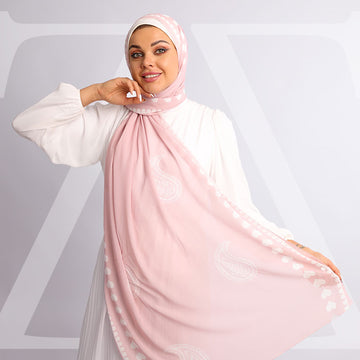 طرحة شيفون ديجيتال ٢متر *٧٠سم - SC9079