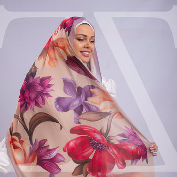 طرحة شيفون ديجيتال 180 -SCM167