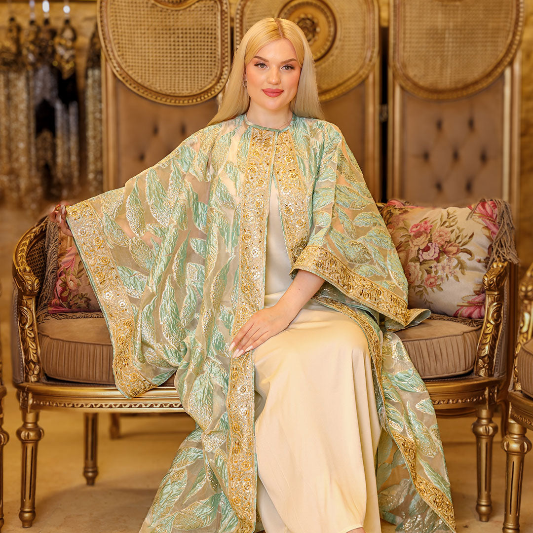 قفطان بحريني بروكار