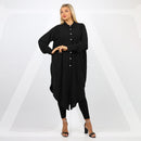 بلوزةاوفر سايز ألوان سادة-BLSY501