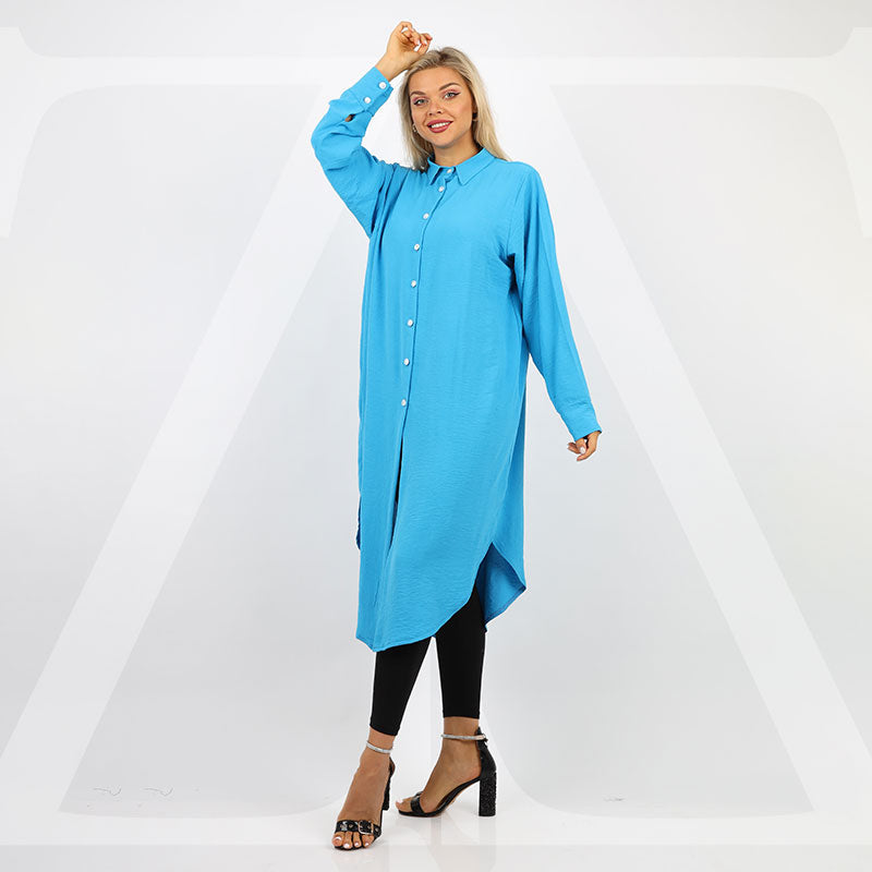 بلوزة اوفر سايز ألوان سادة-BLSY502