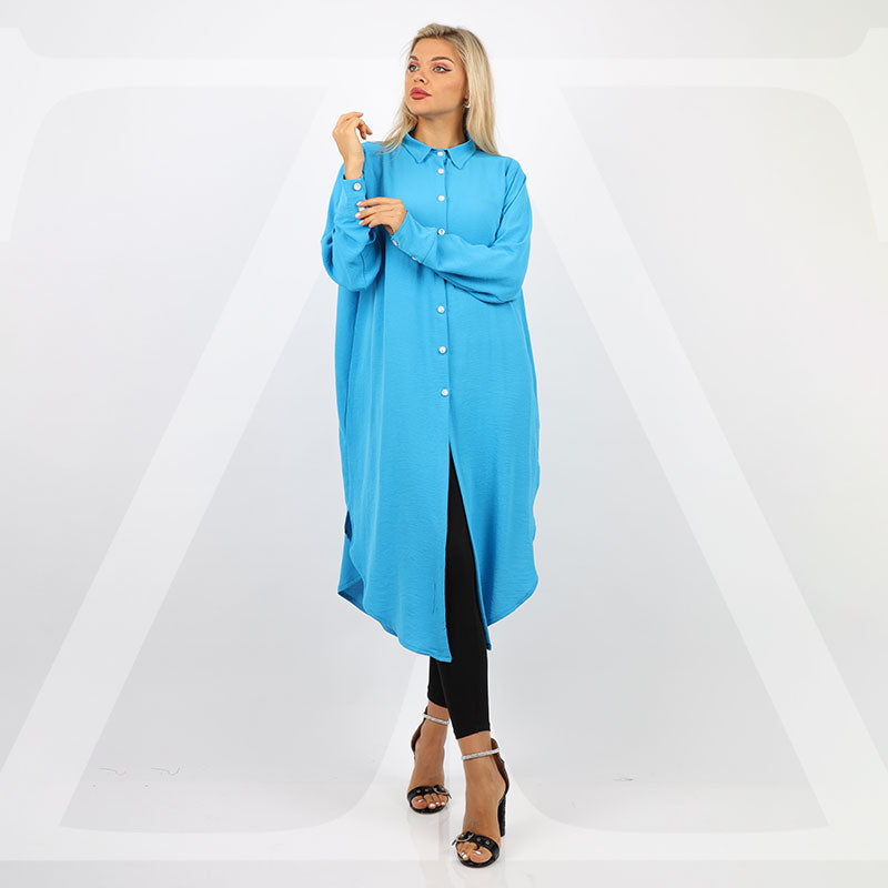 بلوزة اوفر سايز ألوان سادة-BLSY502