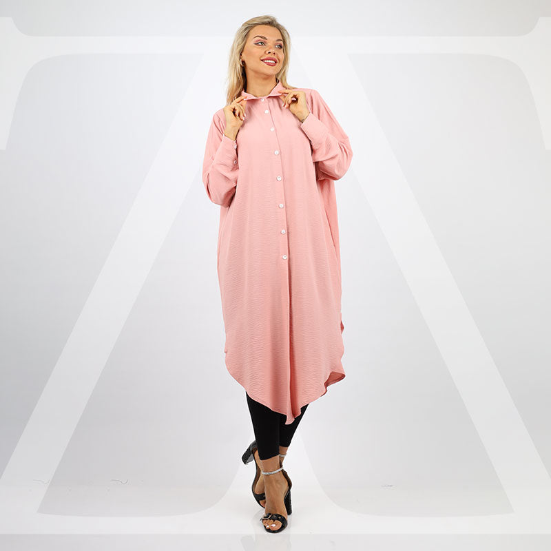 بلوزة اوفر سايز ألوان سادة-BLSY503