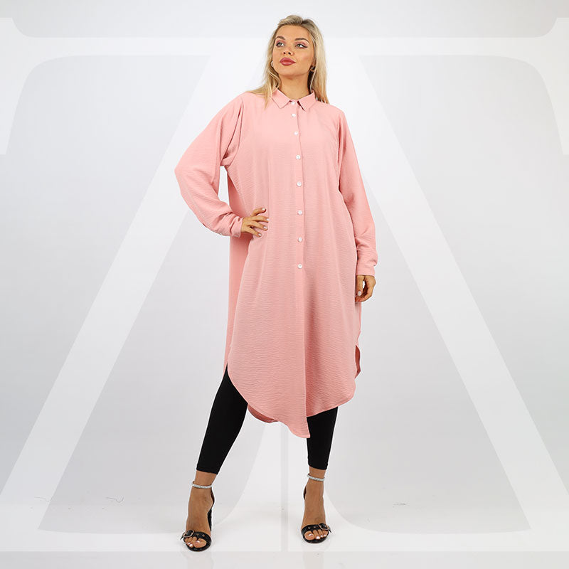 بلوزة اوفر سايز ألوان سادة-BLSY503