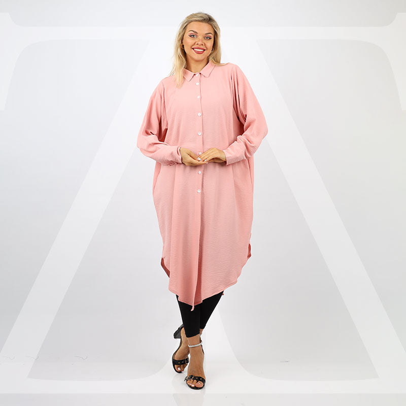 بلوزة اوفر سايز ألوان سادة-BLSY503