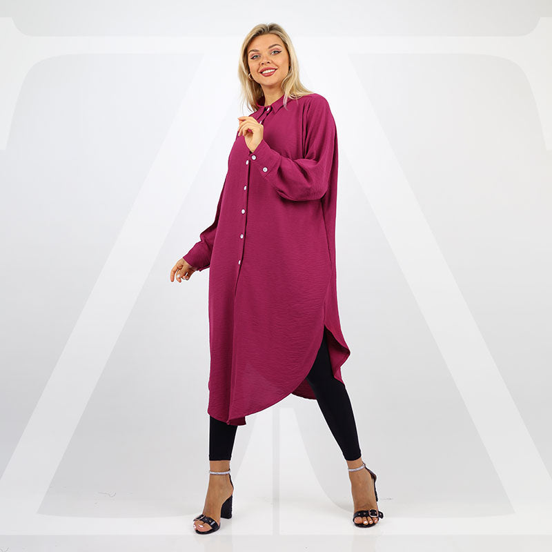 بلوزة اوفر سايز ألوان سادة-BLSY504