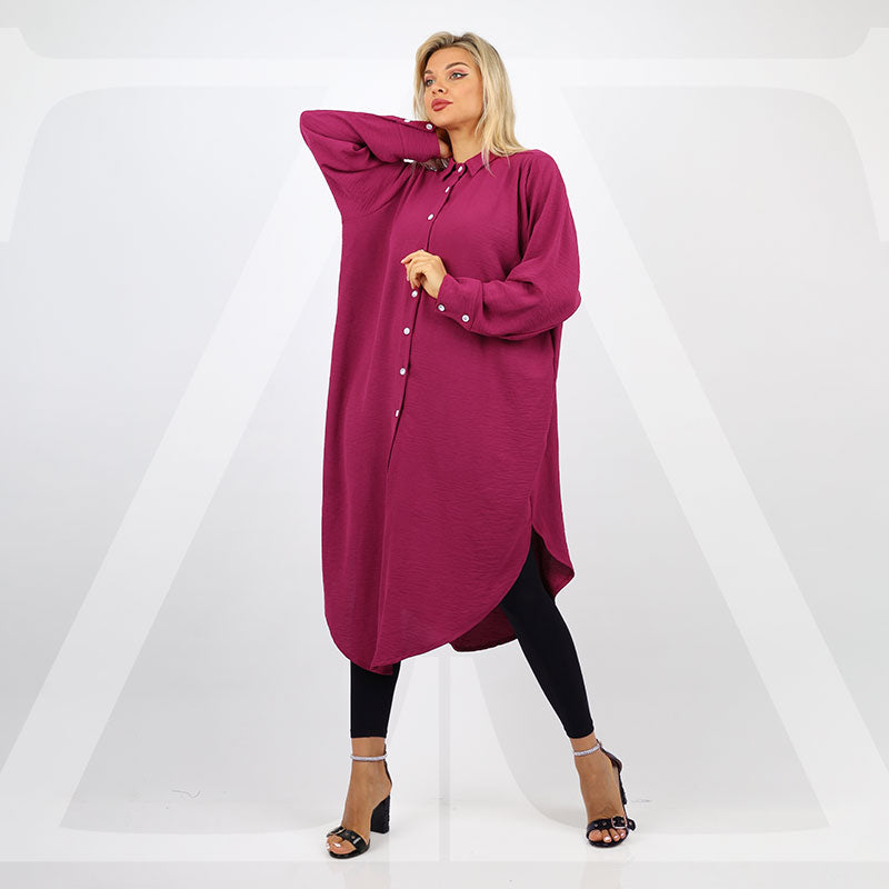 بلوزة اوفر سايز ألوان سادة-BLSY504