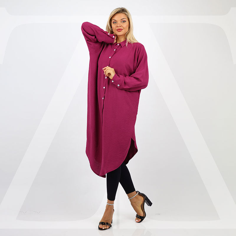 بلوزة اوفر سايز ألوان سادة-BLSY504