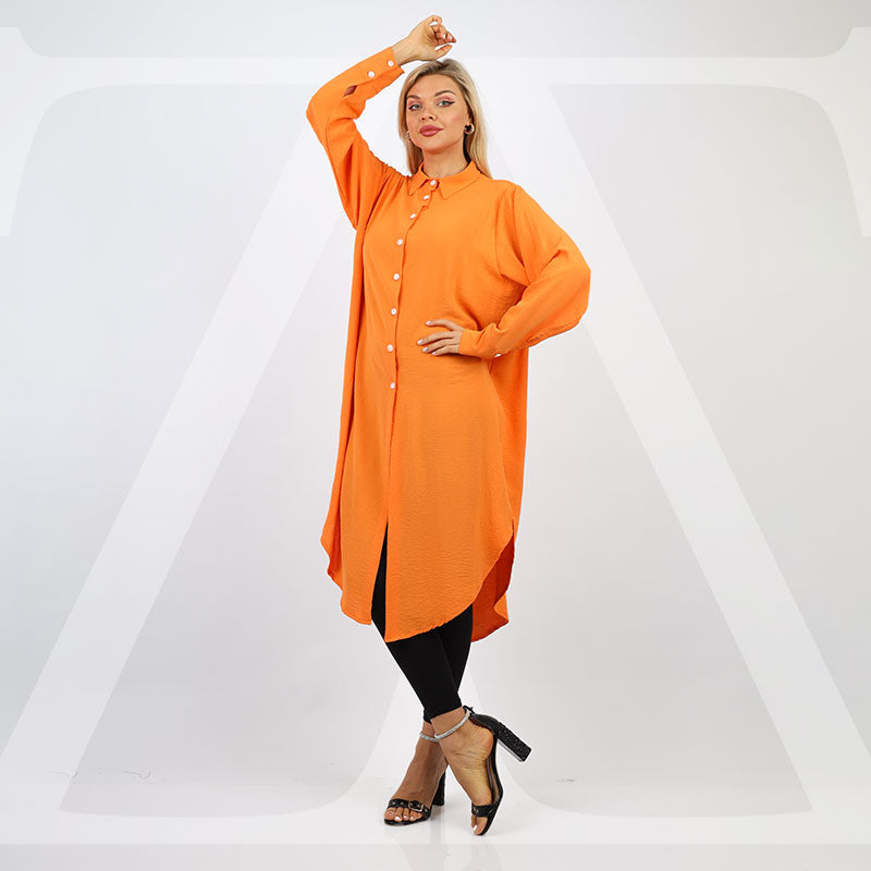 بلوزة اوفر سايز ألوان سادة-BLSY506