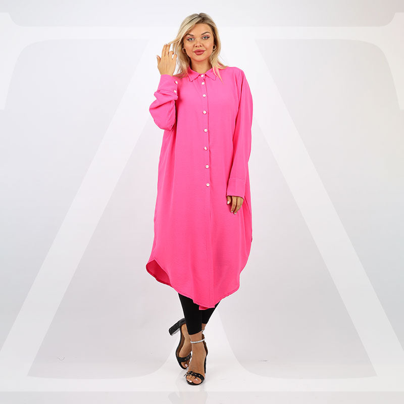 بلوزة اوفر سايز ألوان سادة-BLSY509