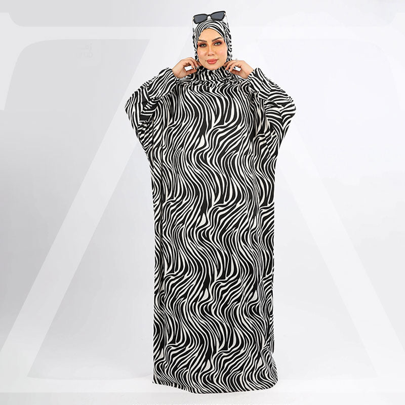إسدال جيرسيه ليكرا قطعه واحده تلبيسة(ملحفه)-MLZ5593