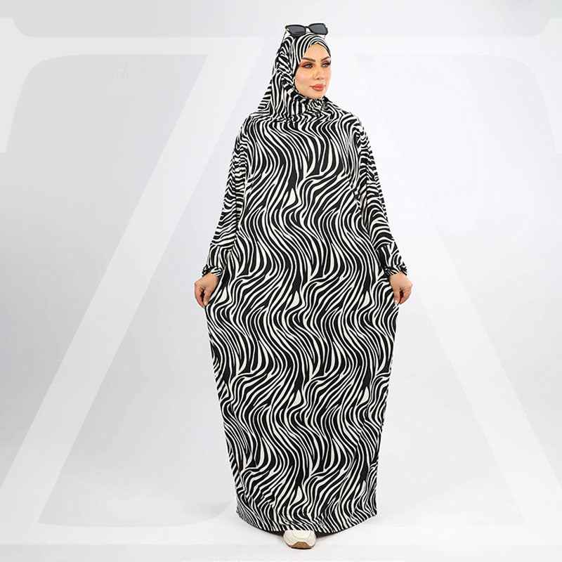 إسدال جيرسيه ليكرا قطعه واحده تلبيسة(ملحفه)-MLZ5593