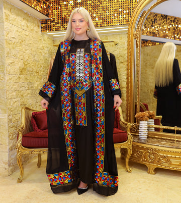تكشيطة مغربية قطعتين تطريز - TAMSF104