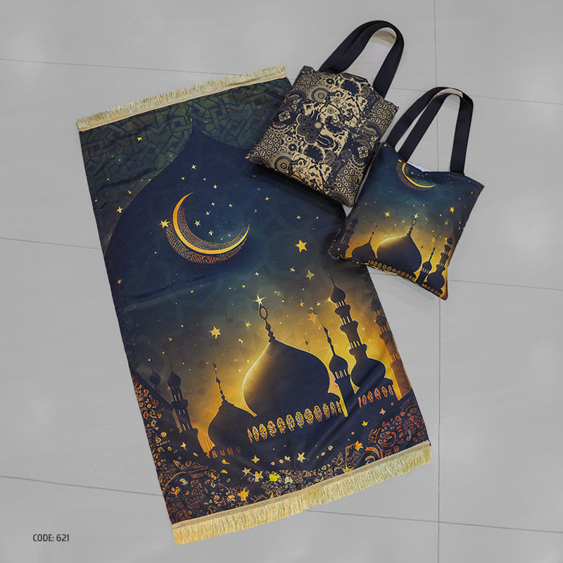 سجادة صلاة + شنطة توت باج - BG-PM621