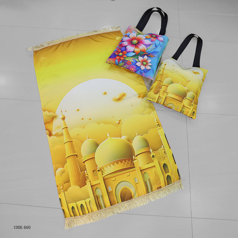 سجادة صلاة + شنطة توت باج - BG-PM660