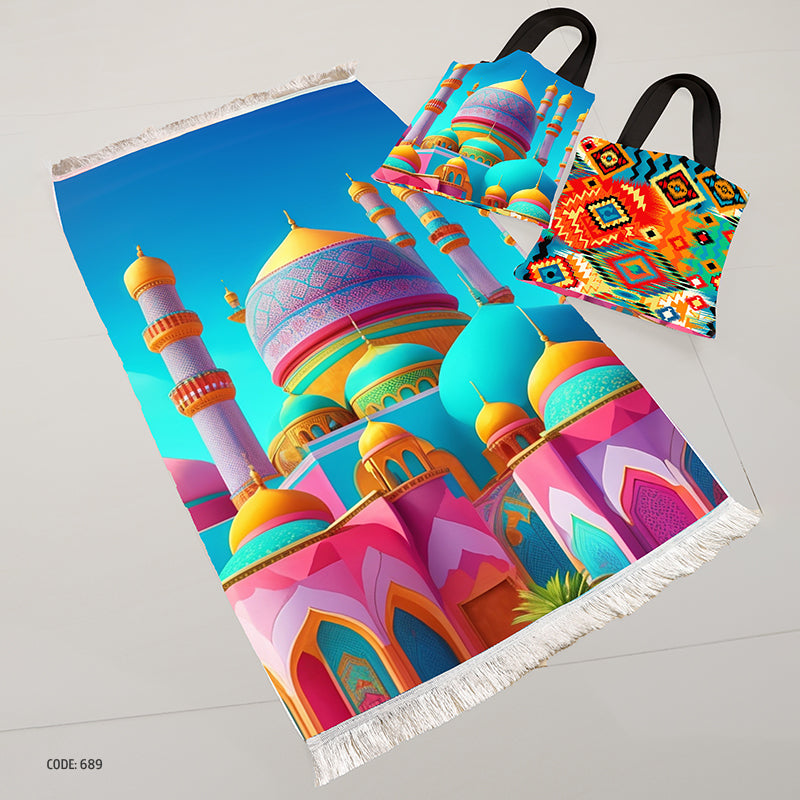 سجادة صلاة + شنطة توت باج - BG-PM689