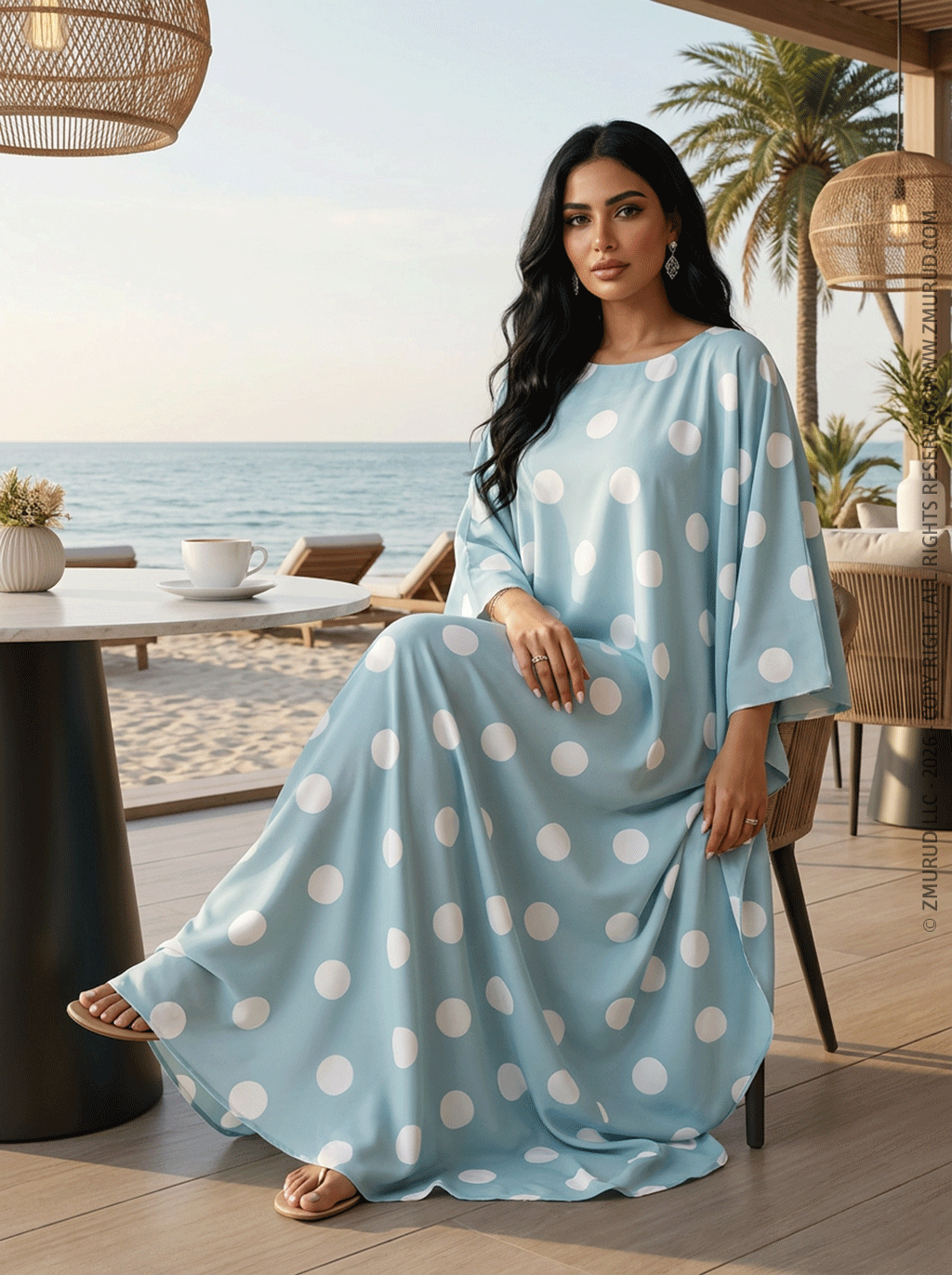 عباية سوفت فراشة  - AFST610