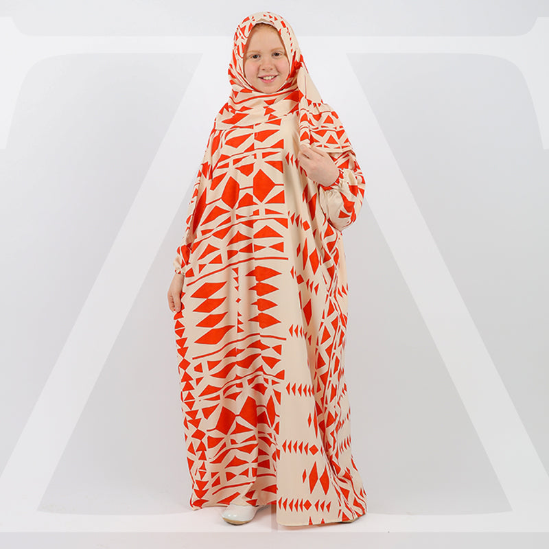 إسدال كريب تركي بناتى أطفال - AW202