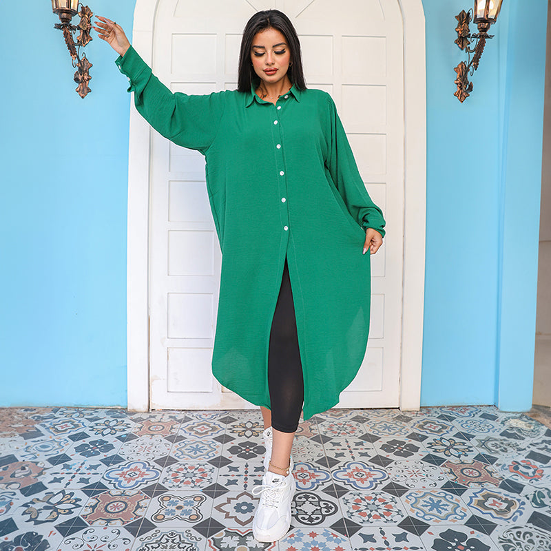 بلوزة اوفر سايز ألوان سادة-BLSY508