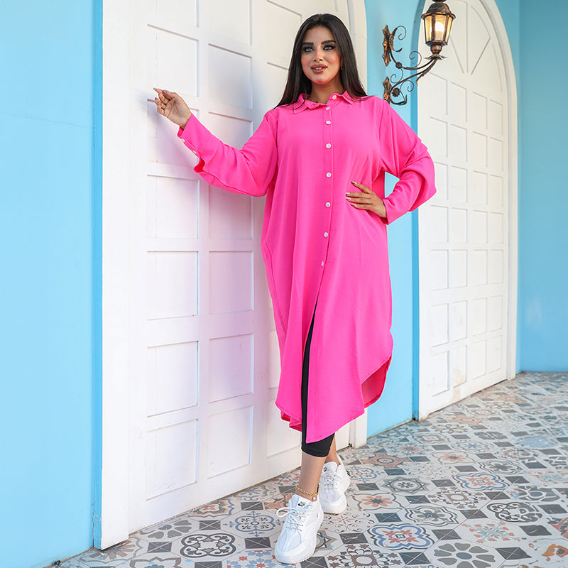 بلوزة اوفر سايز ألوان سادة-BLSY509