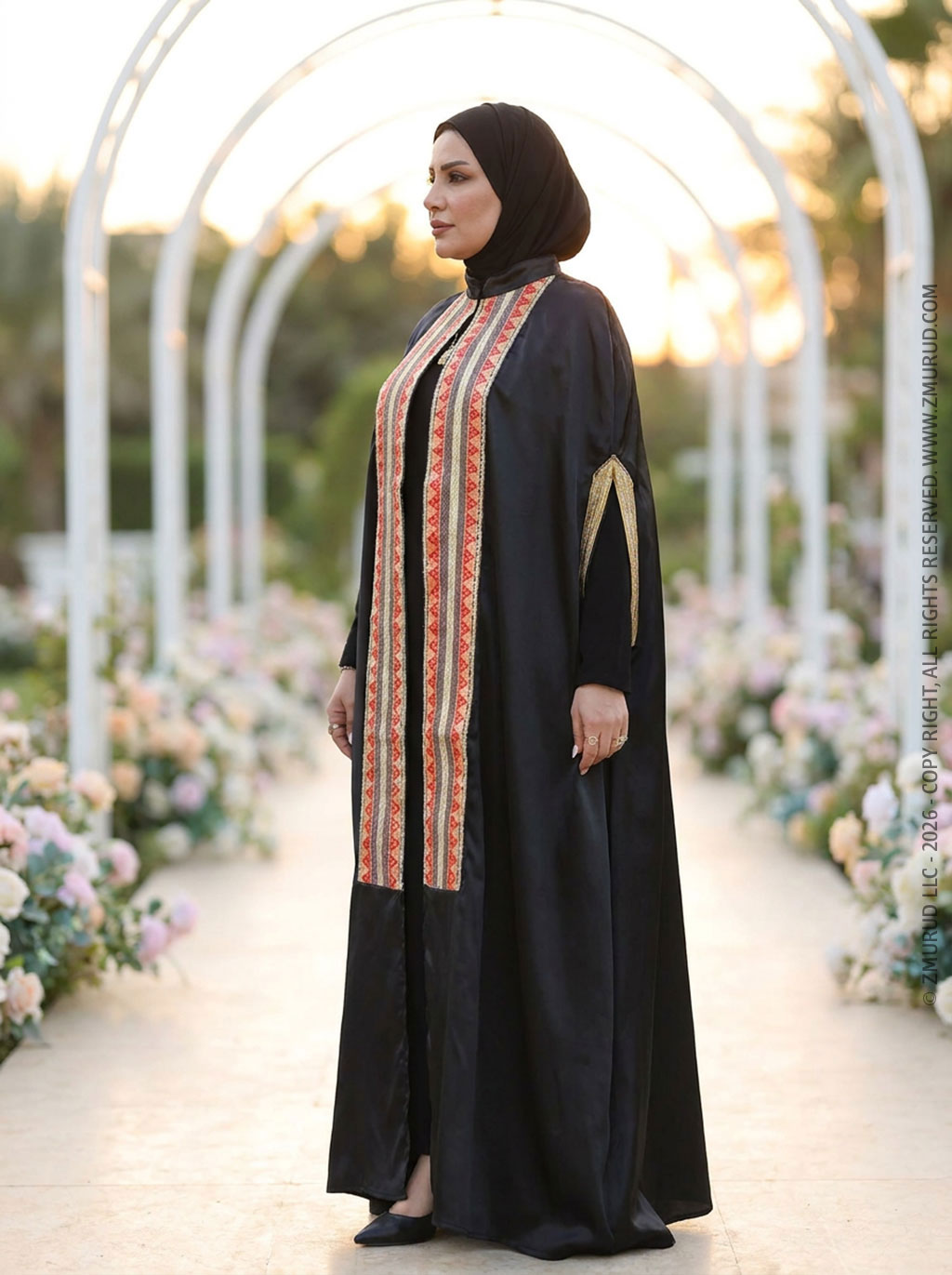 قفطان تطريز هندي -CSTNH104