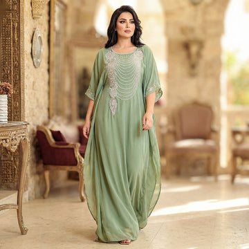 عبايه مغربي تطريز- DMAB002