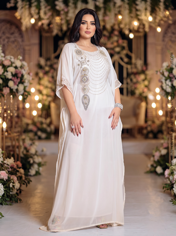 عبايه مغربي تطريز- DMAB003