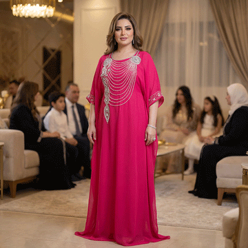 عبايه مغربي تطريز - DMAB007