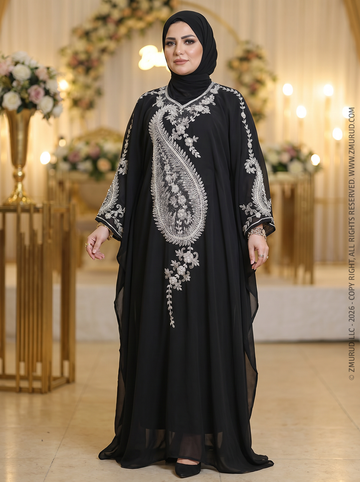 عبايه مغربي تطريز- DMAD005