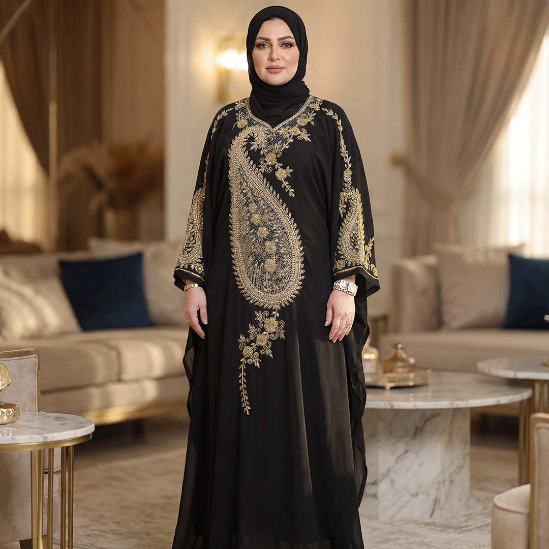 عبايه مغربي تطريز- DMAD007