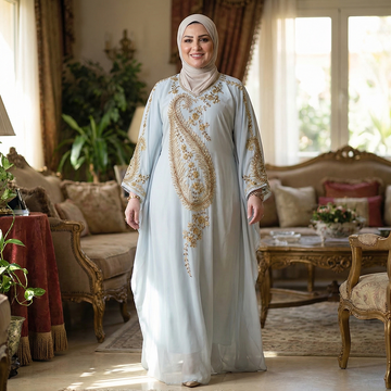 عبايه مغربي تطريز- DMAD009