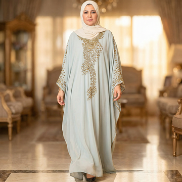 عبايه مغربي تطريز- DMAE005