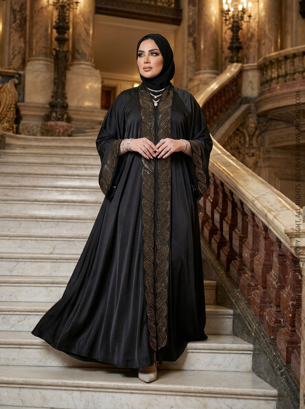 عباية خليجي تطريز - DMAEA024
