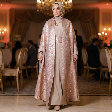 قفطان بروكار سواريه - DMKSB001