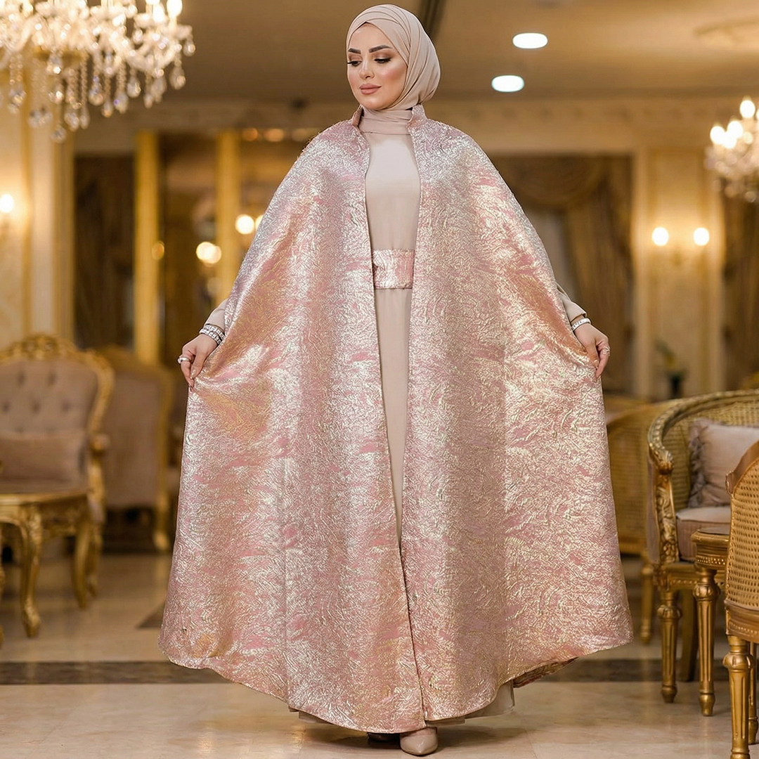 قفطان بروكار سواريه - DMKSB001