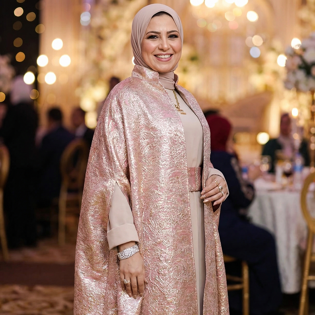 قفطان بروكار سواريه - DMKSB001