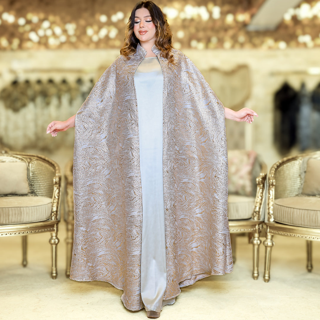 قفطان بروكار سواريه - DMKSB002