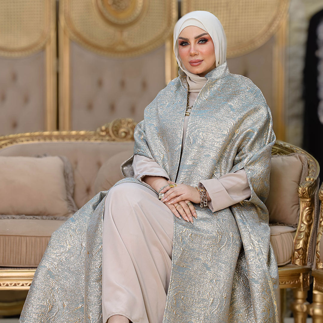 قفطان بروكار سواريه - DMKSB003