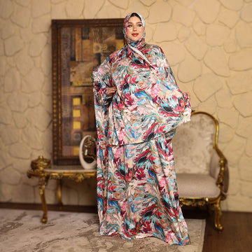 إسدال حرير أرماني طباعة ديجيتال - DPIA001