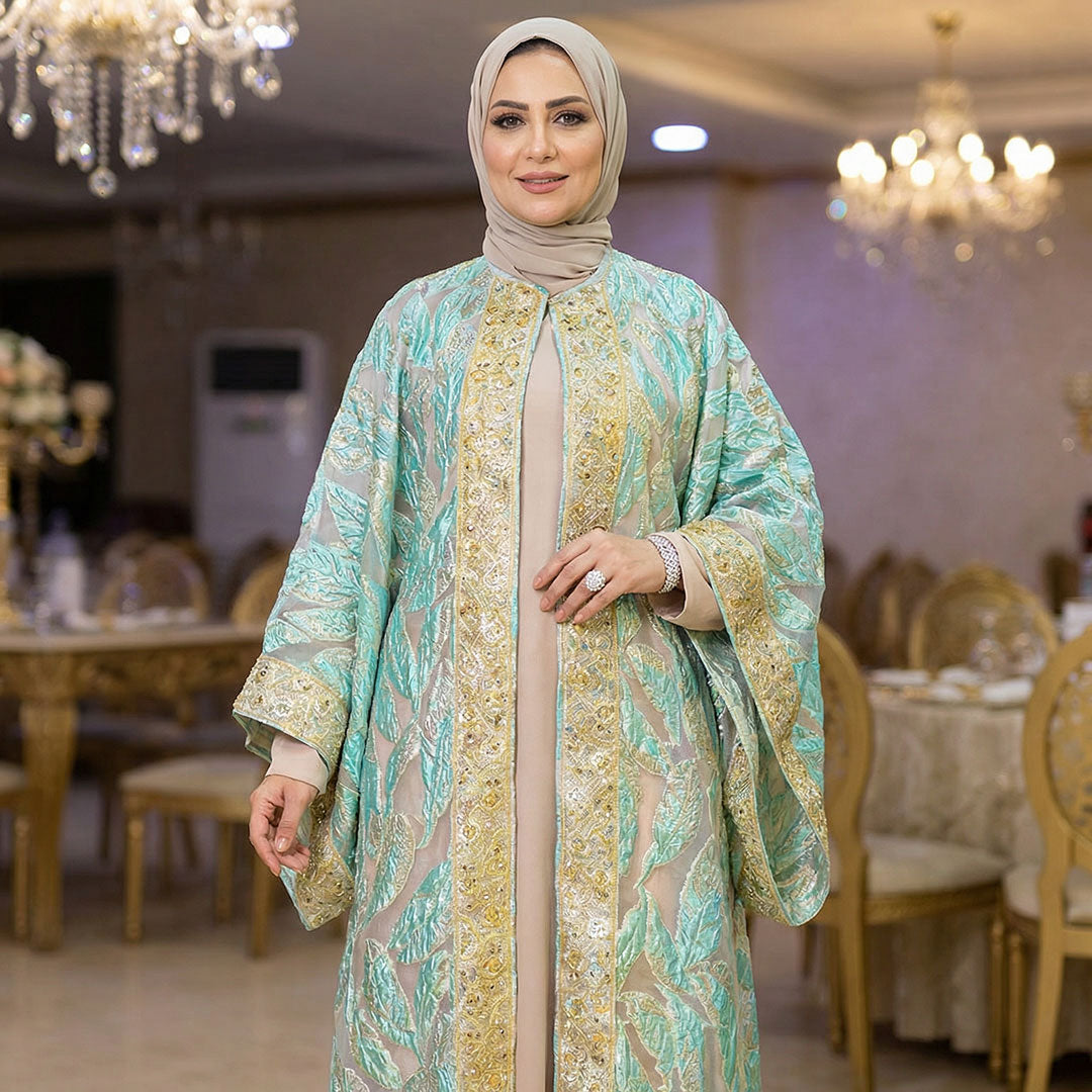 قفطان بحريني بروكار -DPKA003