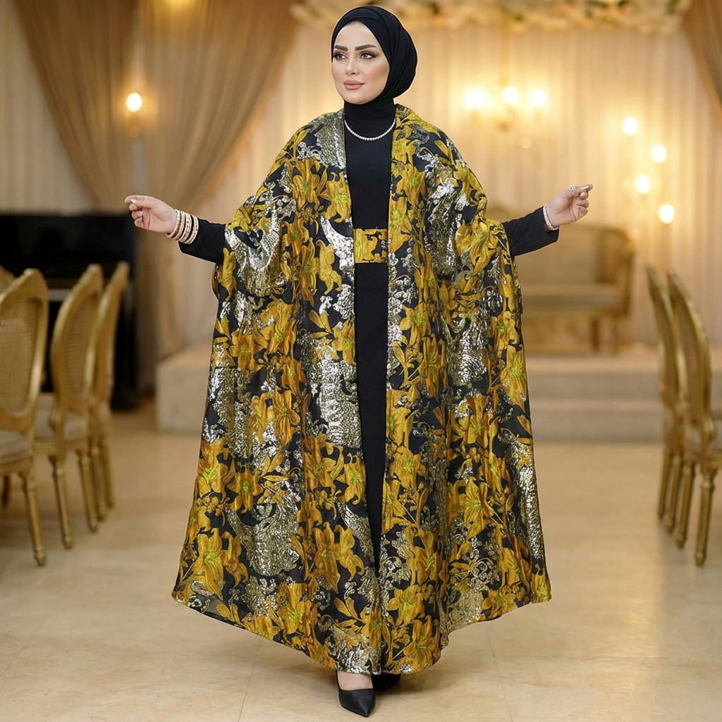 قفطان كاب بروكار- DPKD030