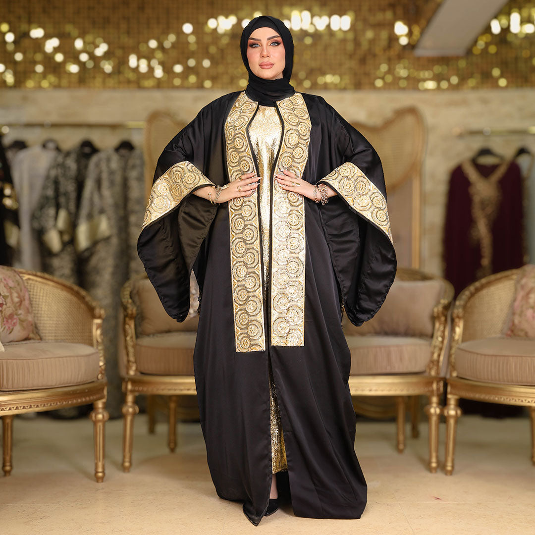 طقم قفطان بحريني سواريه- DPKF001