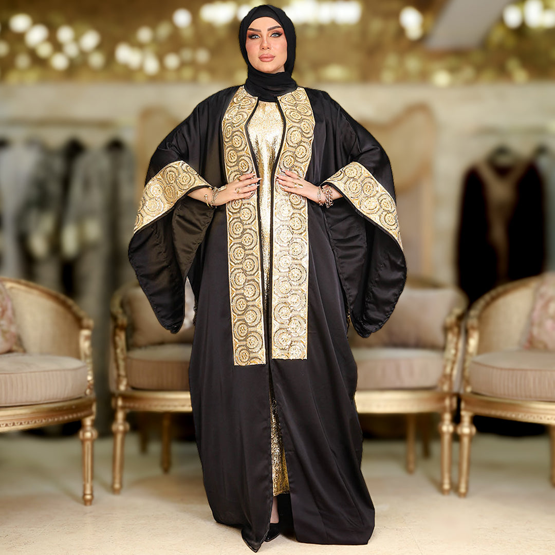 طقم قفطان بحريني سواريه- DPKF001