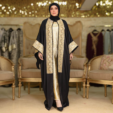 طقم قفطان بحريني سواريه- DPKF001