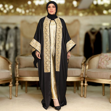 طقم قفطان بحريني سواريه- DPKF001