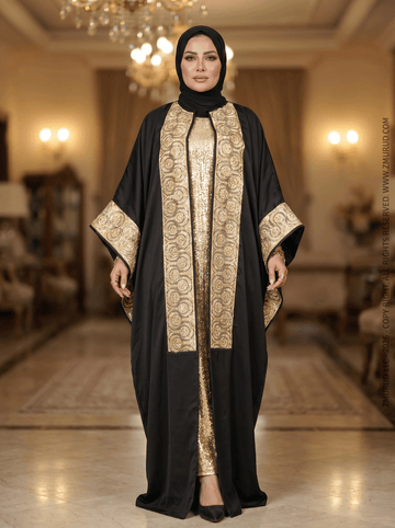 طقم قفطان بحريني سواريه- DPKF001