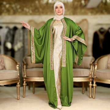 طقم قفطان بحريني سواريه  - DPKF003